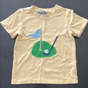 3T Kids Yellow Golf Themed T-Shirt